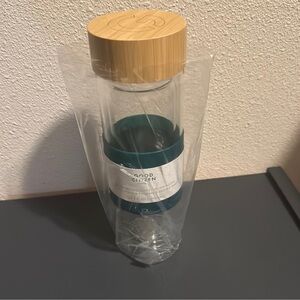 🆕 Good Citizen Glass Tea, Coffee, Water Bottle with Bamboo Lid 13.5 oz